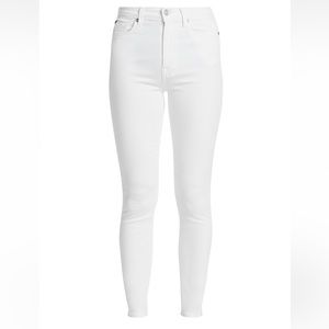 NWOT 7 for all Mankind White Skinny Jeans